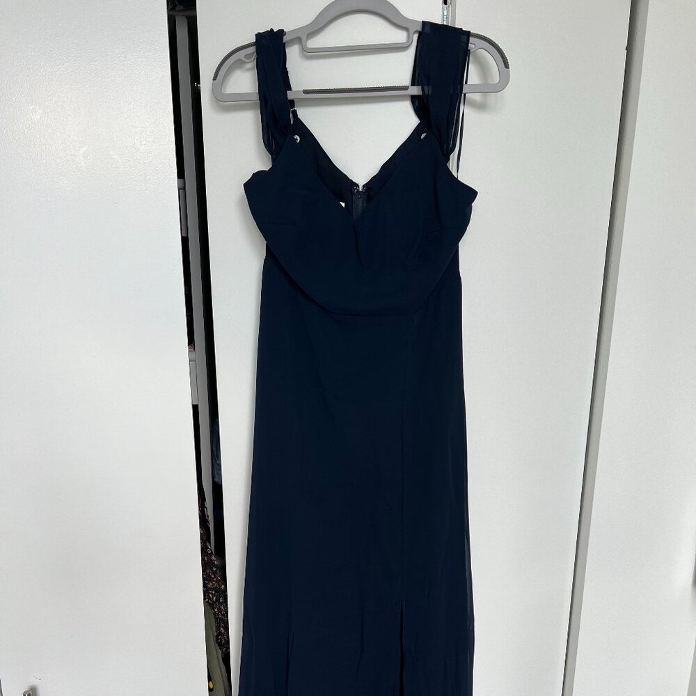 Birdy Grey Bridesmaid Dress: Devin Convertible Dress - Navy